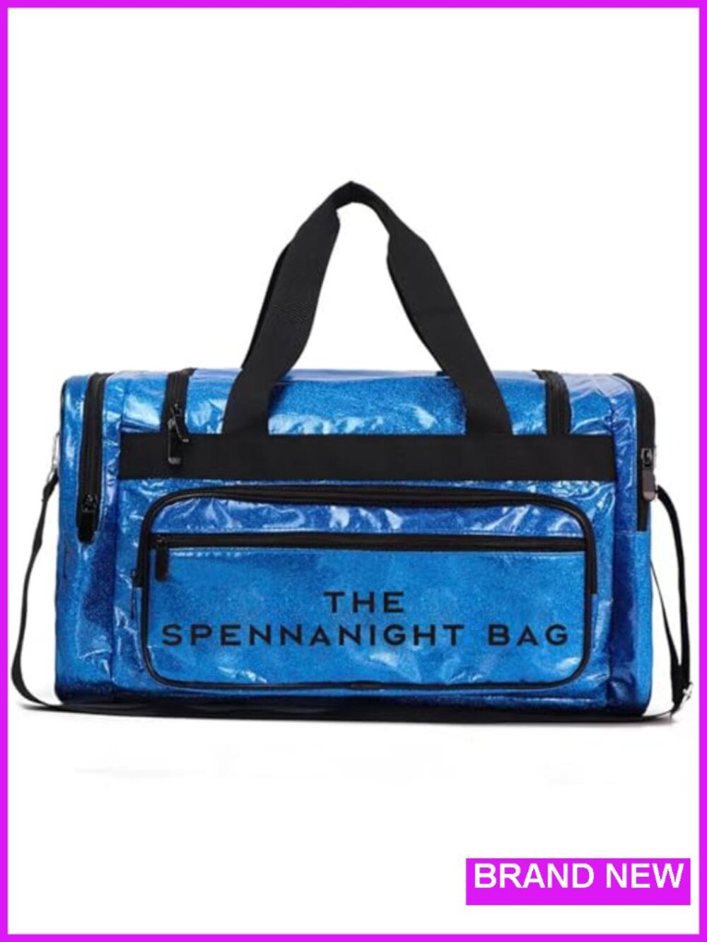 Reinforced Glitter Duffle Bag Women Travel Gym Overnight